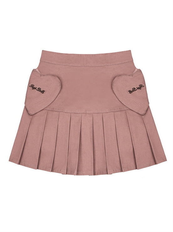 Sweet Spicy Love Pocket Pleated Skirt