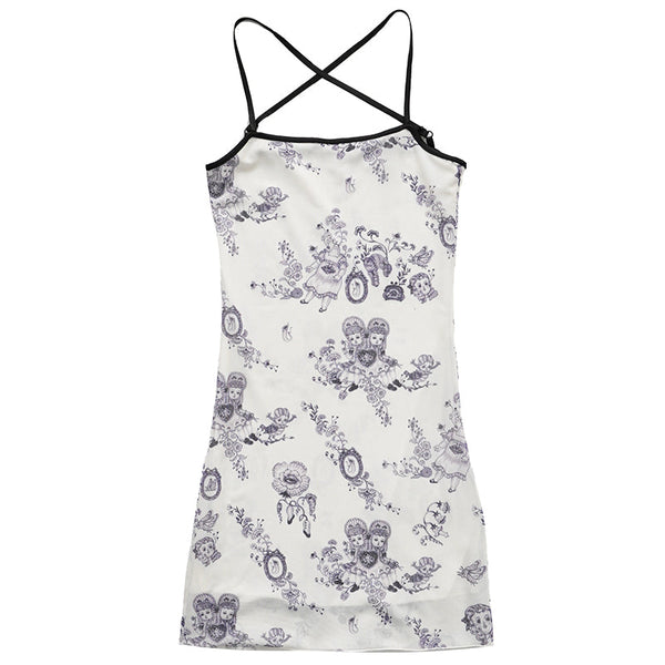 Artist Print Girl Tight Suspenders Cart