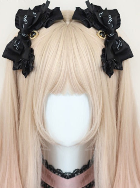 地雷リボンヘアクリップアクセサリー