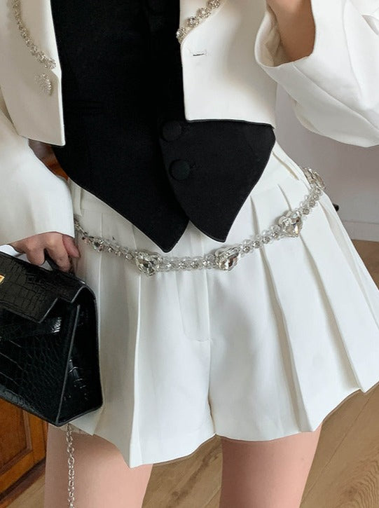 Pearl Girly Heart Beads Belt