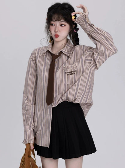 College Style Stripe Shirt