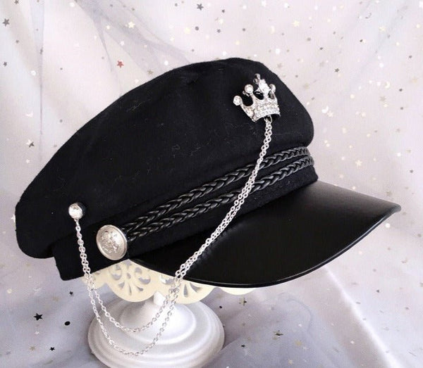 チェーンモチーフキャスケット【Crown・Marine・Wing】 - Belchic