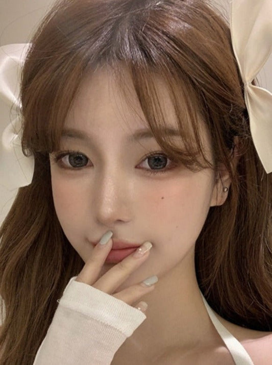 リボンヘアクリップペアセット【Plane,Mini】 - LilyBlack