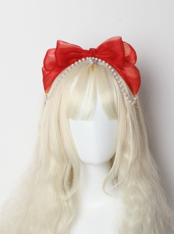 パールリボンフェアリーカチューシャ - Belchic