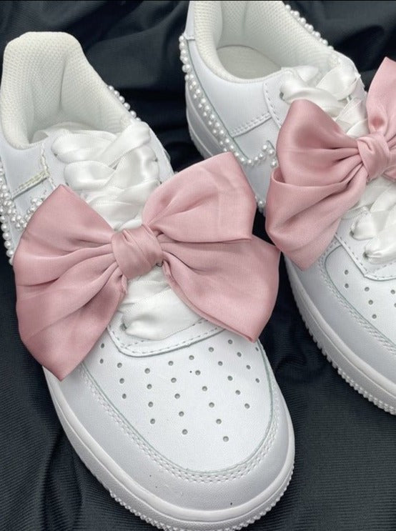 スニーカーデコレーションシルクリボンアクセサリー - LilyBlack