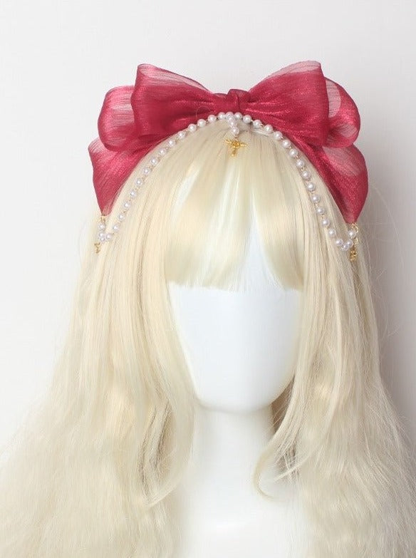 パールリボンフェアリーカチューシャ - Belchic