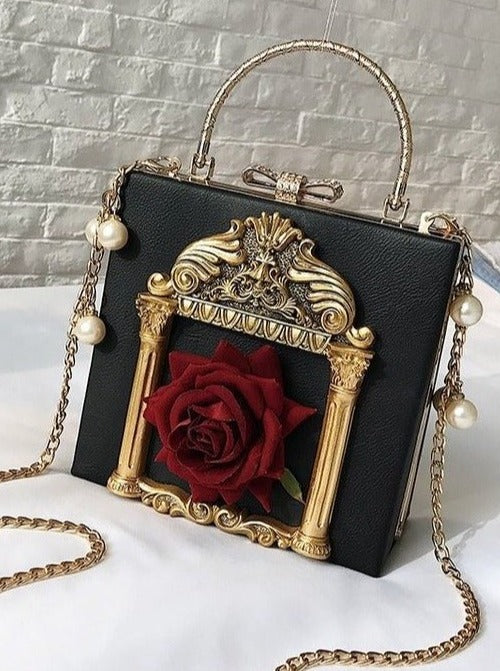 メタルハンドルクラシカルゴシックチェーンバッグ - Belchic