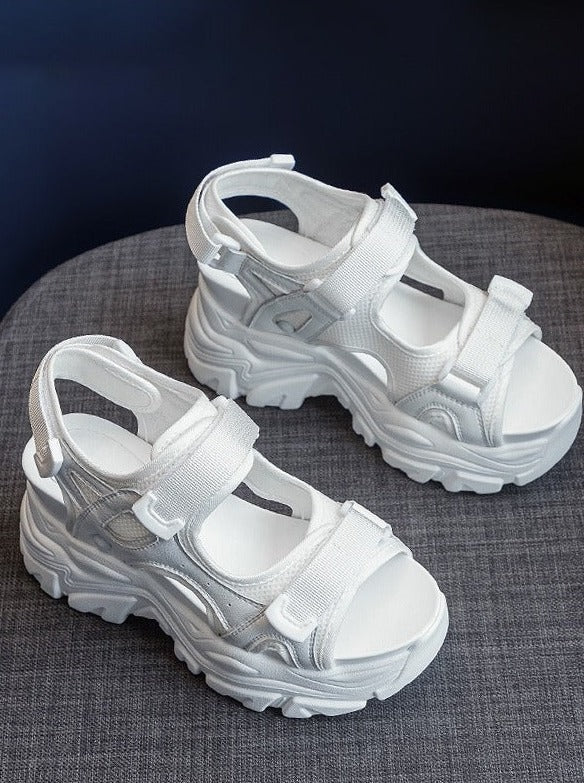 ベルクロヴェッジパワーソールサンダル - Belchic