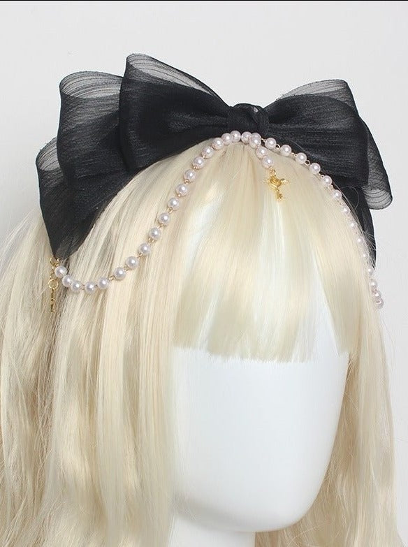 パールリボンフェアリーカチューシャ - Belchic