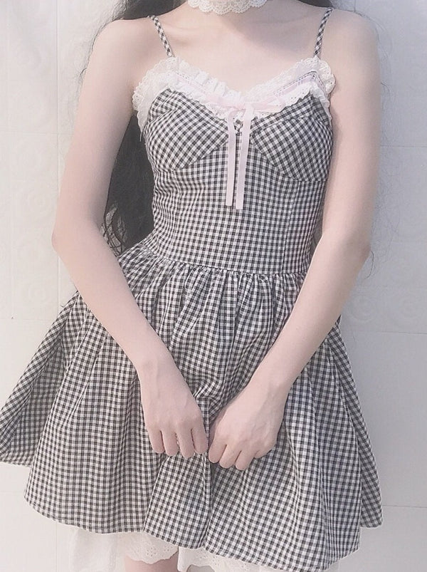 チェックワンピース - LilyBlack