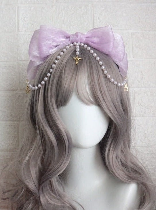 パールリボンフェアリーカチューシャ - Belchic