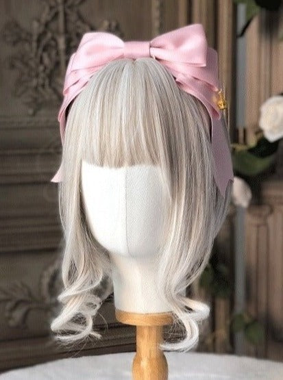 クラウンチャーム付きティアードリボンカチューシャ - LilyBlack