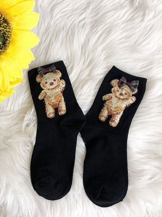 サイドベアショートソックス - Belchic