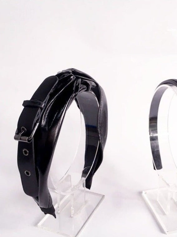 ファーカチューシャ・レザーカチューシャダークゴシックサブカルヘッドアクセサリー - Belchic