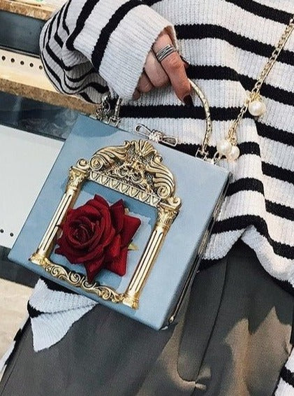 メタルハンドルクラシカルゴシックチェーンバッグ - Belchic