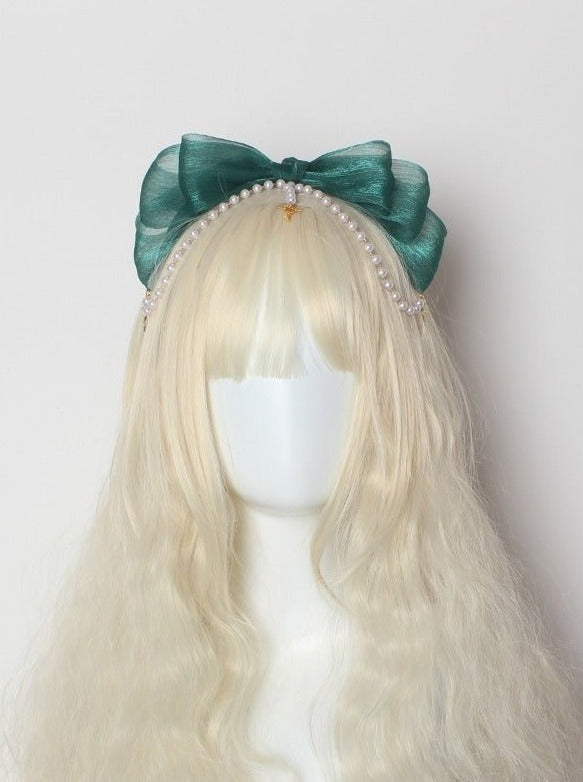 パールリボンフェアリーカチューシャ - Belchic