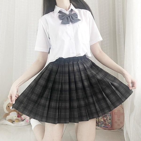 グリッターチェックスカート - LilyBlack