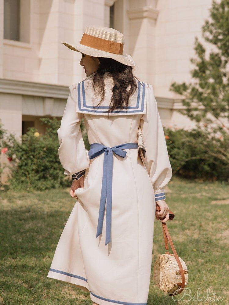 Front Ribbon Marine Sailor Dress