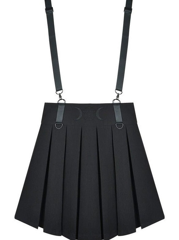 ペンタグラムサス付きプリーツスカート - Belchic