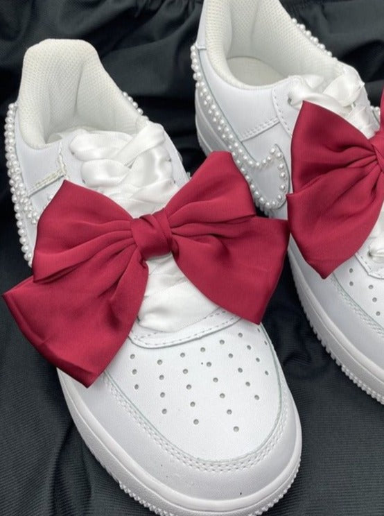 スニーカーデコレーションシルクリボンアクセサリー - LilyBlack