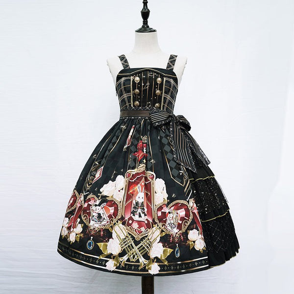 アシメティアードウエストリボンステージサスドレス - Belchic