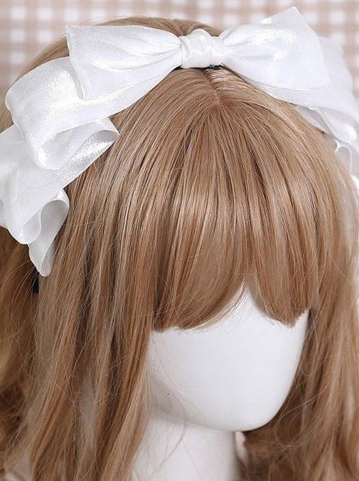 シャイニーリボンカチューシャ - LilyBlack