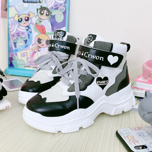 ハイカットベルトストラップパワーソールサブカルスニーカー - Belchic