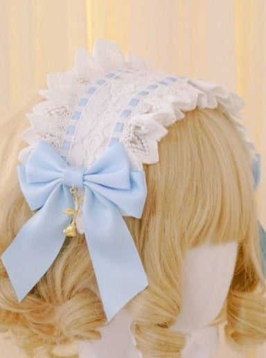 ゴールドローズレースリボンヘッドアクセサリー - LilyBlack