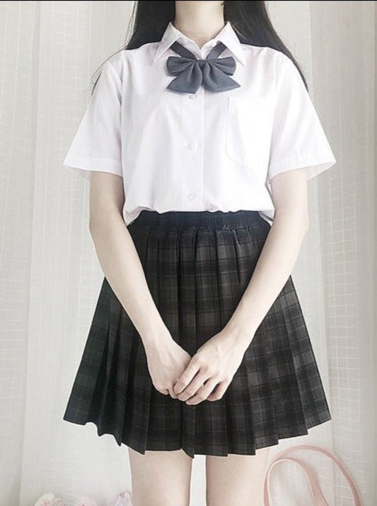 グリッターチェックスカート - LilyBlack