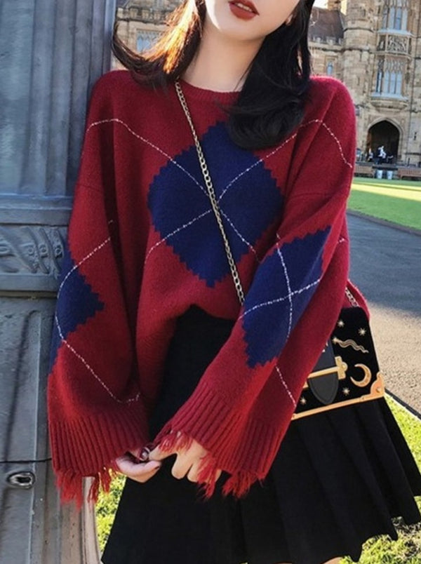 アーガイルニット セットアップ - Belchic