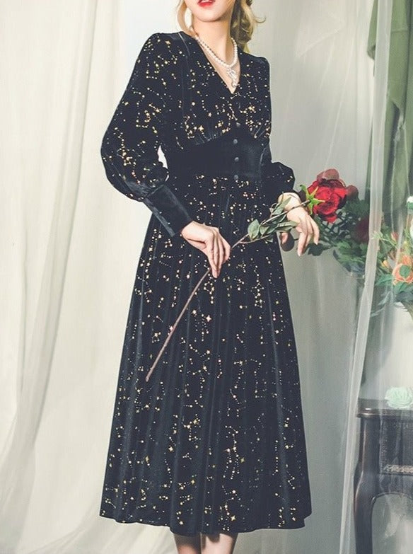 black velvet dress with gold stars Buy Lipsy Black Sequin Star Velvet Long Sleeve Mini Dress from Next USA