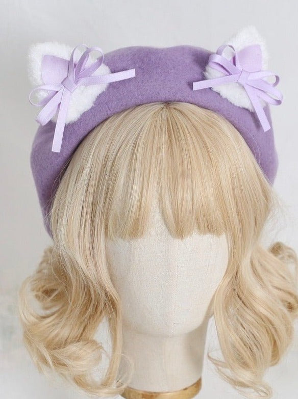 猫耳リボンベレー - LilyBlack