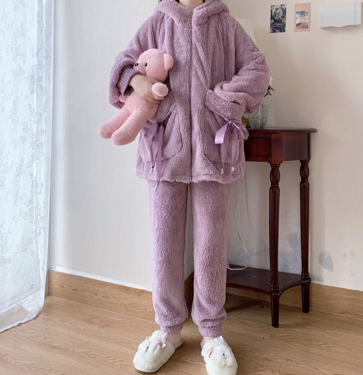 Fluffy pj clearance hoodie