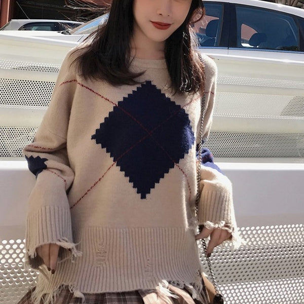 アーガイルニット セットアップ - Belchic