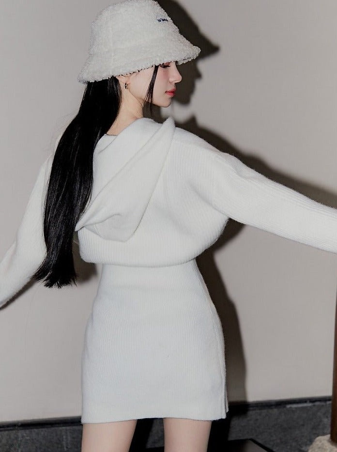 フーディーニットワンピース – Belchic