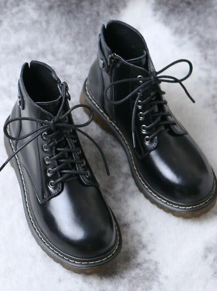 バックストラップレースアップブーツ - Belchic