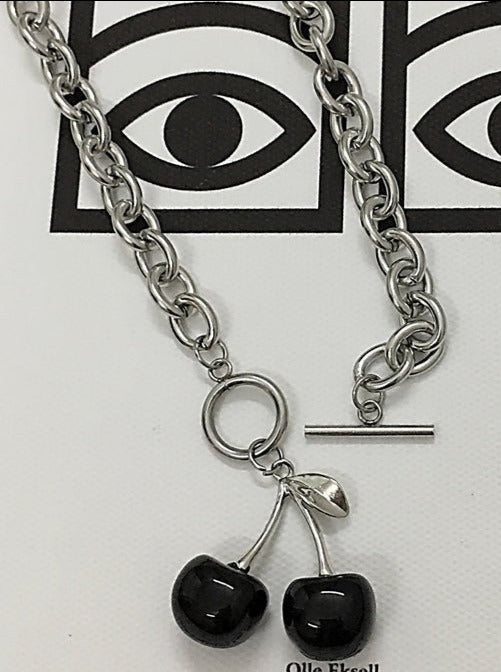 さくらんぼネックレス - LilyBlack