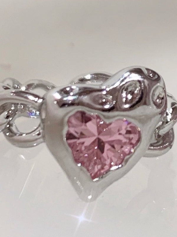 ピンクジュエルデザインリング　TypeA/B - LilyBlack