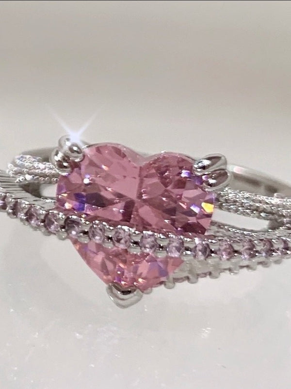 ピンクジュエルデザインリング　TypeA/B - LilyBlack